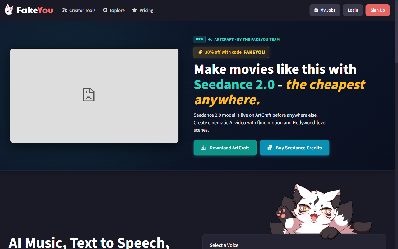 FakeYou Celebrity AI Voice and Video Generator 截图